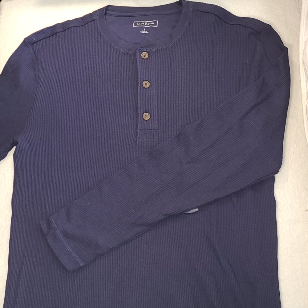 Club Rm Henley thermal navy blue - Picture 6 of 16